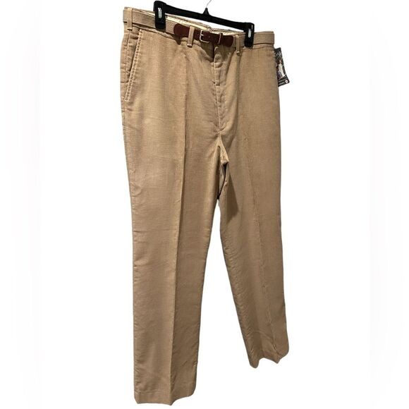Haggar Presstige NWT Tan Khaki, Pleated Front, Corduroy Pants w38 - Picture 5 of 11